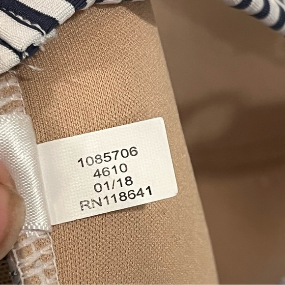 Cacique Chico’s blue and white stripe swimsuit new without tags size 20 - Picture 14 of 15